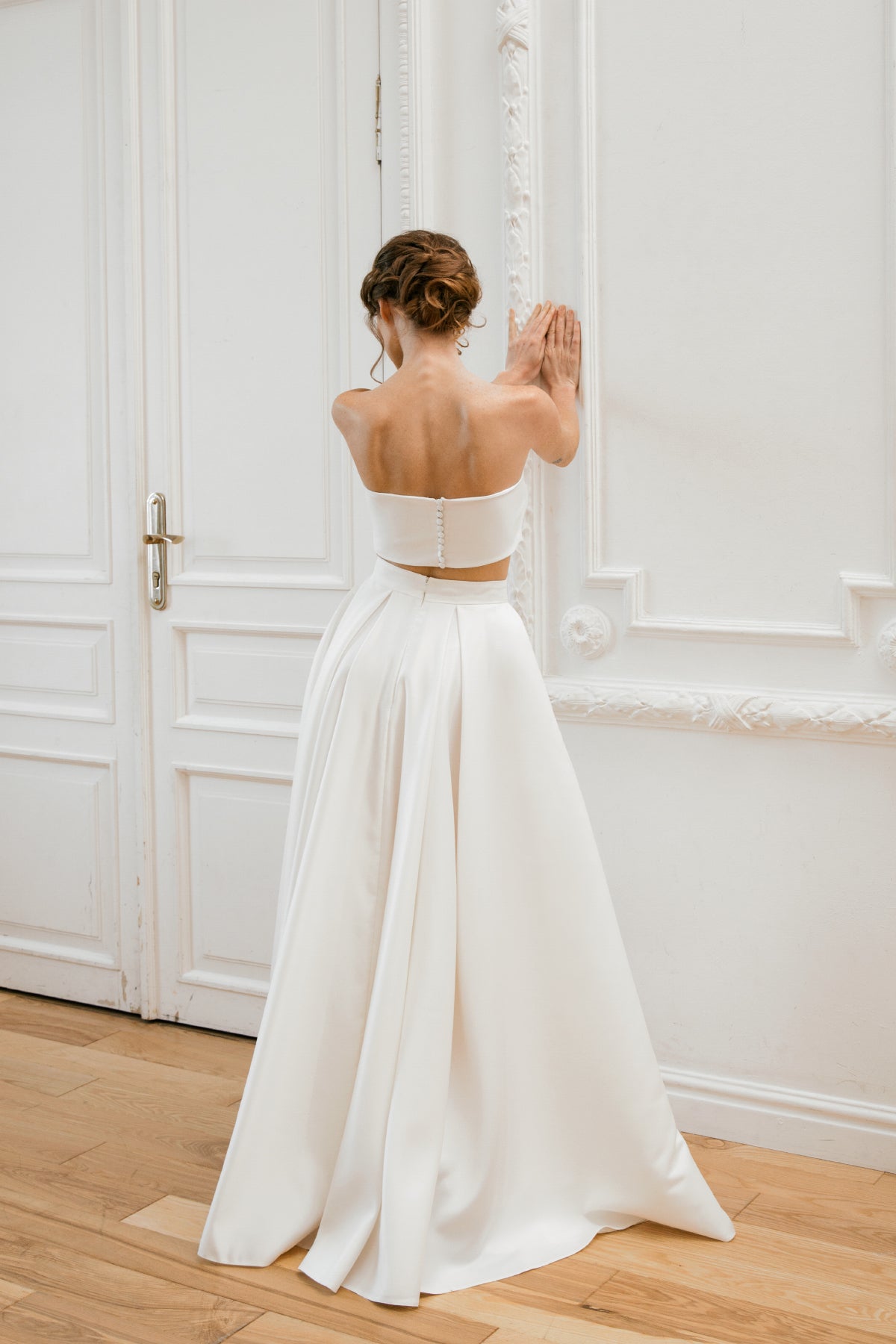 Crop top wedding dress • two piece ...